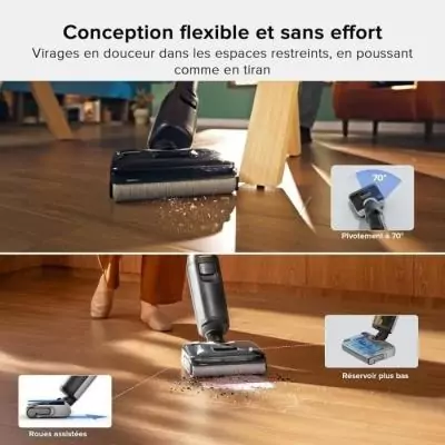 Aspirateur Laveur ROBOROCK F25 : 20 000 Pa, Séchage Rapide à 90°C