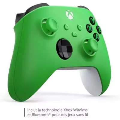 Manette de jeu Xbox sans fil - Velocity Green - Jouez en toute liberté