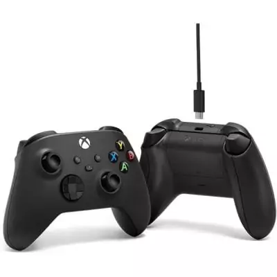 Manette de jeu Xbox sans fil + câble USB-C - Noir