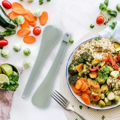 Ensemble 2 Saladiers & Couverts à Salade - FACKELMANN