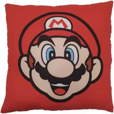 Coussin double face Mario Bros - Microfibre 40 x 40 cm
