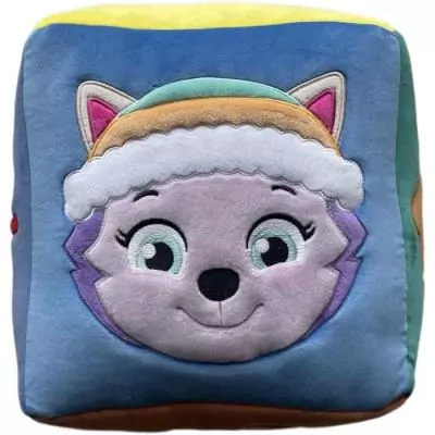 Coussin Cube PAT'PATROUILLE Microfibre 25x25x25 cm