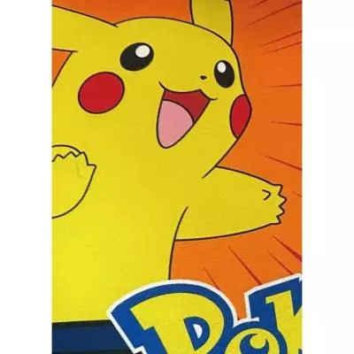 Coussin double face Pokémon Pikachu et ses amis - Microfibre - 40 x 40 cm