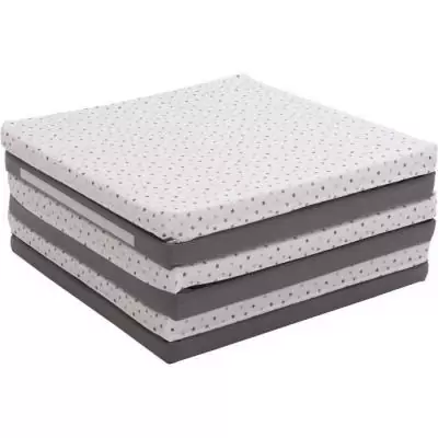 Tapis d'éveil XL CANDIDE Evolutif 5-en-1 Gris Etoiles