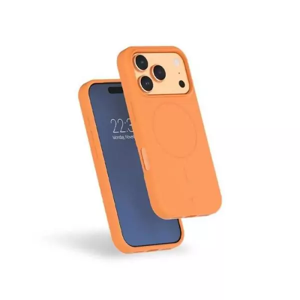 Coque MagSafe - IPhone17 Pro - Silicone Renforcée - Orange