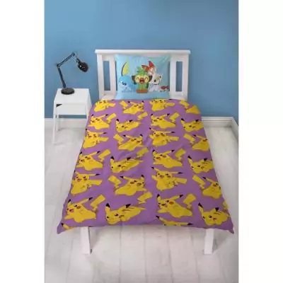 Parure de lit réversible Pokémon - Pikachu - Microfibre