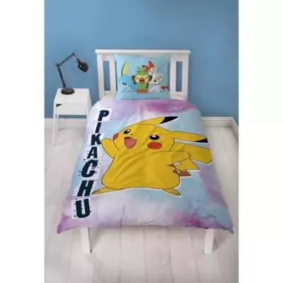 Parure de lit réversible Pokémon - Pikachu - Microfibre