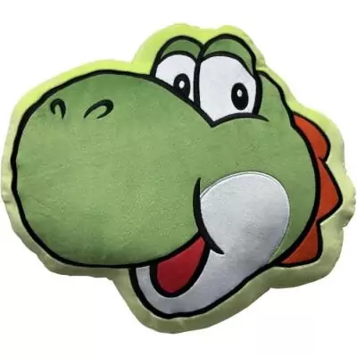 Coussin 3D Mario Bros Yoshi 40 cm - Microfibre