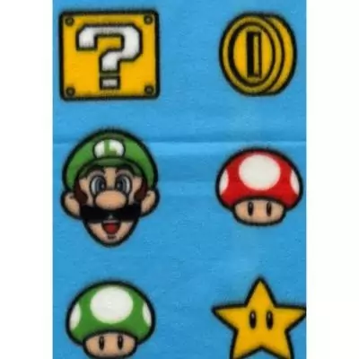 Plaid MARIO BROS - Couverture 100 x 140 cm