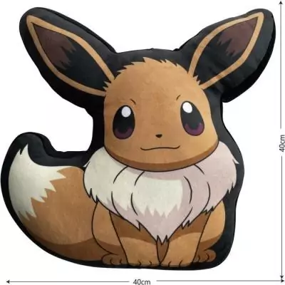 Coussin Premium 3D Pokémon - Evoli - Microfibre - 40 cm Coussin Premium 3D Pokémon - Evoli - Microfibre - 40 cm
