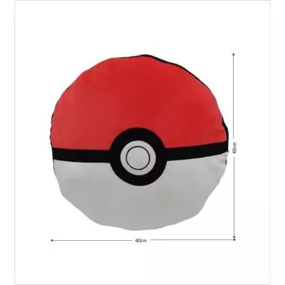 Coussin premium Pokémon Poké-ball en microfibre 40 cm Coussin premium Pokémon Poké-ball en microfibre 40 cm