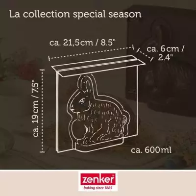 Ensemble moule lapin et emporte-pièces pour Pâques - ZENKER