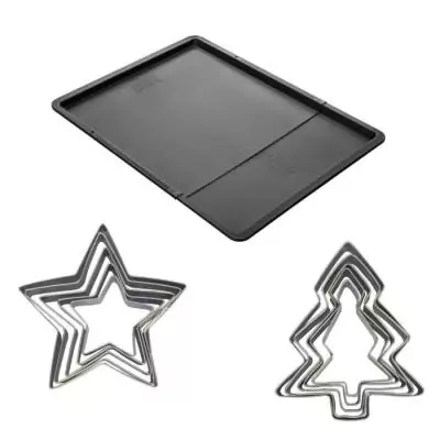 Ensemble pâtisserie extensible + 10 emporte-pièces ZENKER