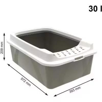 Bac à litière avec rebords Rotho MyPet Bonnie - Cappuccino