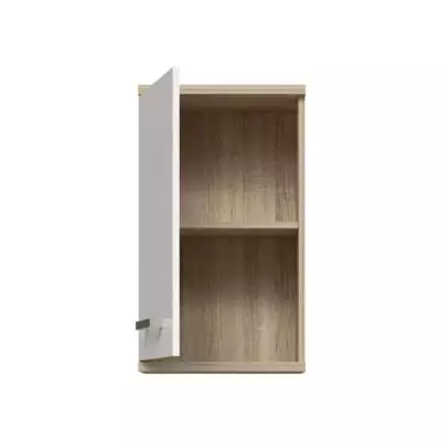 Armoire suspendue salle de bain blanc/chêne Sonoma - 1 porte 