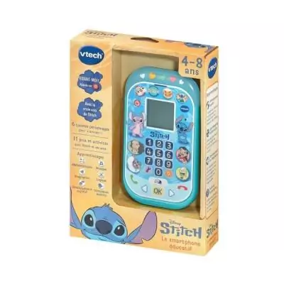 VTECH - STITCH - Smartphone Éducatif Bleu pour Enfants