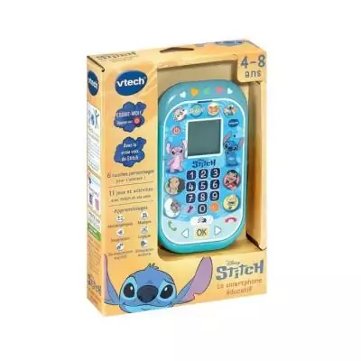 VTECH - STITCH - Smartphone Éducatif Bleu pour Enfants