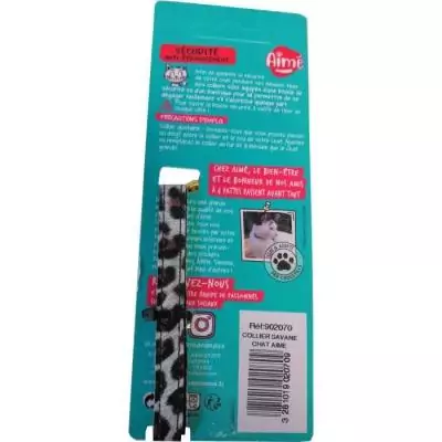 Collier pour chat AIME Savane Fleurs multicolores