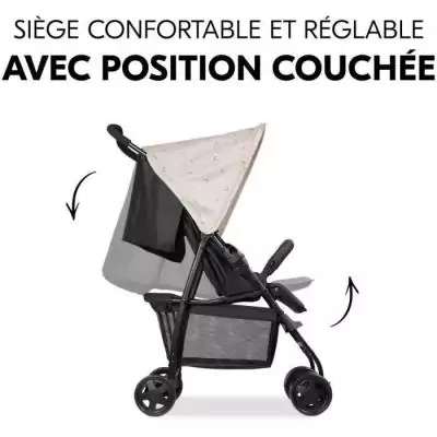HAUCK - Poussette canne - SPORT - Pliable & inclinable - Capote Pare-Soleil - 4 roues - Minnie