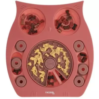 Jeu de réflexion/apprentissage - KERBL - Owl - 30 x 28 cm - Saumon et marron