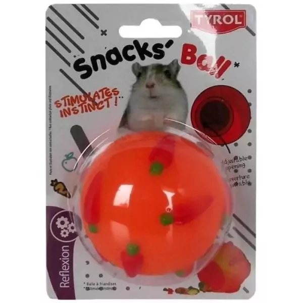 Jouet rongeur - TYROL - Balle a Friandises - Ø 7,5cm