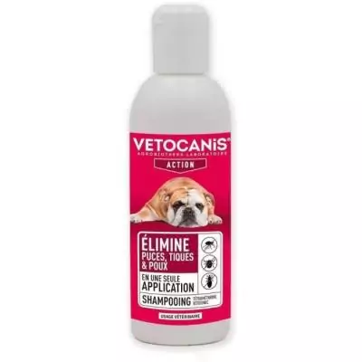 Shampoing - VETOCANIS - Chat et Chien, Produit Anti Parasites