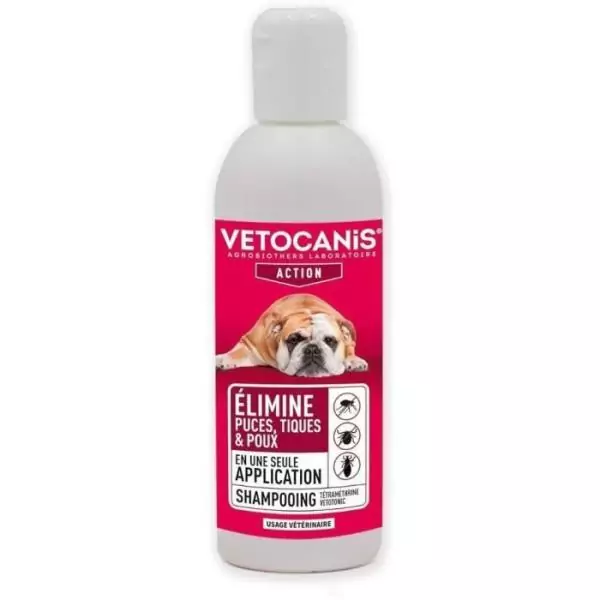 Shampoing - VETOCANIS - Chat et Chien, Produit Anti Parasites