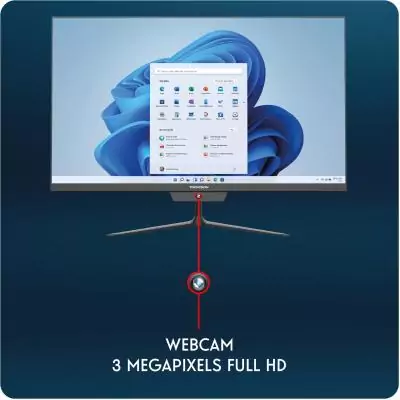 Ordinateur tout-en-un - THOMSON - AIO A27I51216BK512C - 27'' - FHD - Intel Core i5 12th - RAM 16Go - SSD512Go - Noir