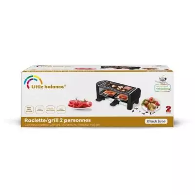 Appareil a raclette LITTLE BALANCE - Juste Nous 2 - Jusqu'a 2 personnes - Plaque Grill amovible - 350W