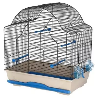 Cage pour oiseaux - KERBL - Daisy - 56 x 36,5 x 62 cm - Beige et bleu Cage pour oiseaux - KERBL - Daisy - 56 x 36,5 x 62 cm - Beige et bleu
