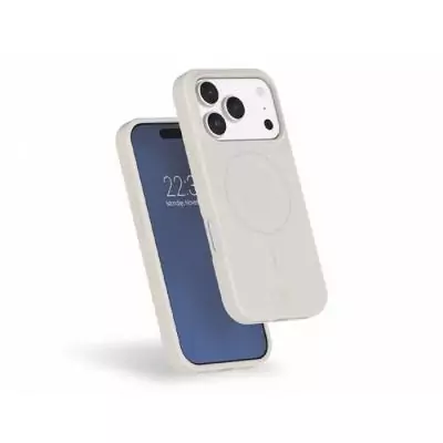 Coque iPhone17 Pro Blanche en Silicone Renforcée pour MagSafe
