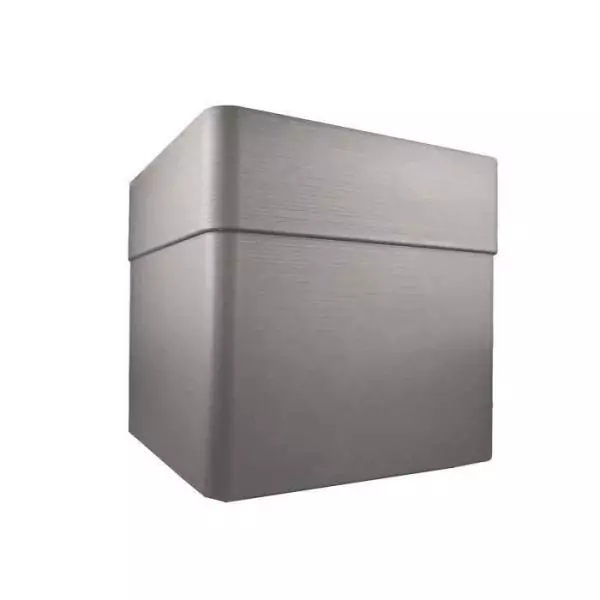 Bac a fleurs Carré 40 cm - EDA - CAREL - 26 L - Avec roulettes - Extérieur ou intérieur - 39 x 39 x H.39 cm - Taupe