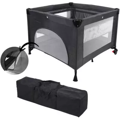 Lit parapluie 2-en-1 - Parc bébé - MIGO - 100 x 100 x 76 cm - De la Naissance a 15 kg - Bleu