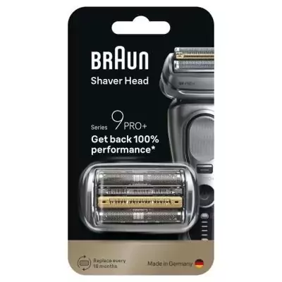 Tete de rasoir BRAUN Series 9 + - 4 éléments de coupe + tondeuse de précision - 100 % fabriqué en Allemagne
