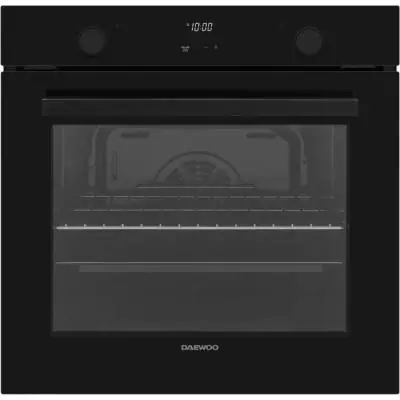 Four encastrable- Pyrolyse - Chaleur pulsée - DAEWOO - BO7PR28GBNM - Noir - Porte froide - 59,5 x 57,5 x 59,5 cm