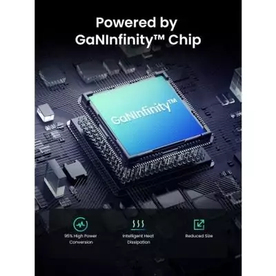 Chargeur secteur - UGREEN - GaN 2 Ports USB-C - 45W - Gris