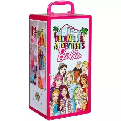 Mallette Armoire Barbie - Klein - Pour Vetements et Accessoires de Poupées - Rose et Multicolore Mallette Armoire Barbie - Klein - Pour Vetements et Accessoires de Poupées - Rose et Multicolore