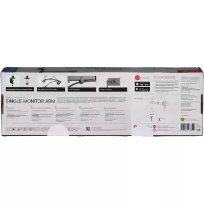 Support moniteur Smart - ONE FOR ALL - Vesa 100 - Simple Bras - 13 et 32'' - 8kgs max - Hauteur réglable - Noir