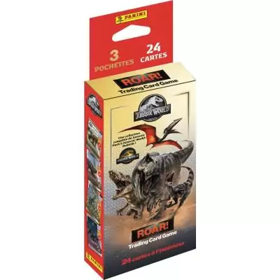 Blister - PANINI - JURASSIC WORLD 4 TCG - 3 pochettes - 24 cartes