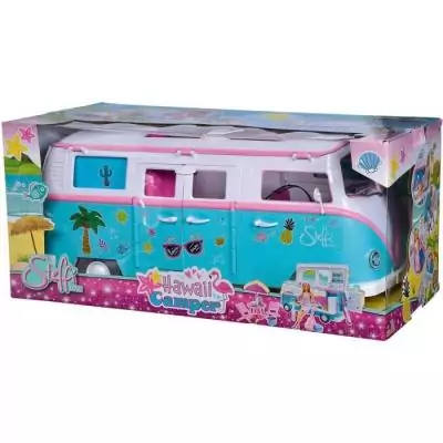 Poupée mannequin 29cm Steffi love et son camping car qui s'ouvre