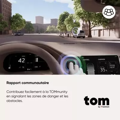 Tom by TomTom assistant d'alertes routieres intelligent Tom by TomTom assistant d'alertes routieres intelligent