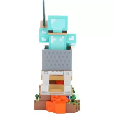 Figurine Minecraft Steve Armure Diamant - EXQUISITE GAMING - Cable Guys - Support écouteurs, smartphone ou petit accessoire - 2 Figurine Minecraft Steve Armure Diamant - EXQUISITE GAMING - Cable Guys - Support écouteurs, smartphone ou petit accessoire - 2