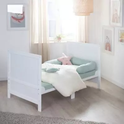 Lit bébé évolutif - 70 x 140 cm - ROBA - EASY SLEEP - Blanc laqué
