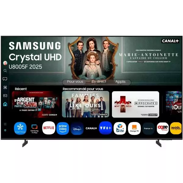 Samsung 75U8005F - TV LED 75 (190 cm) - 4K UHD 3840x2160 - HDR - Smart TV - Gaming Hub - 3xHDMI - WiFi