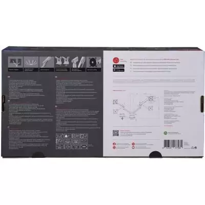 Support moniteur - ONE FOR ALL - Dynamic - Vesa 100 - Double Bras - 13 a 35'' - Blanc