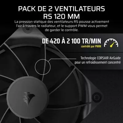 CORSAIR NAUTILUS 240 LCD: Refroidissement liquide CPU 240 mm - Radiateur - Ventilateur PC