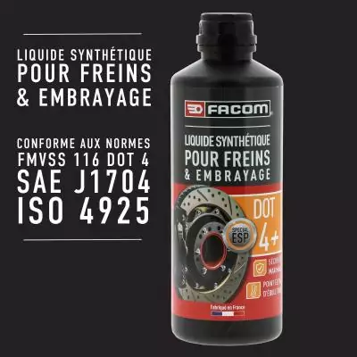 Liquide de frein DOT4+ - FACOM - 500 ml Liquide de frein DOT4+ - FACOM - 500 ml