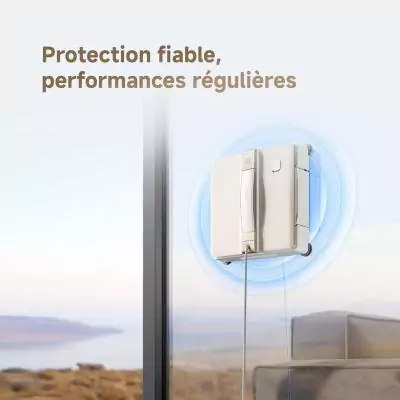 DREAME C1 - Robot Laveur de Vitres - Protection et Sécurité Fiables - Technologie CornerClean - Nettoyage Humide Minutieux DREAME C1 - Robot Laveur de Vitres - Protection et Sécurité Fiables - Technologie CornerClean - Nettoyage Humide Minutieux