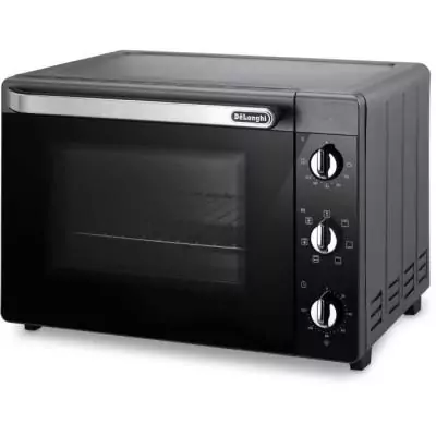 Mini-four - Chaleur tournante - Tournebroche - DELONGHI - EO40123.S - Noir - 40 L - 51,5 x 44 x 36 cm - 2000 W