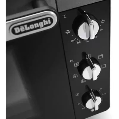 Mini-four - Chaleur tournante - Tournebroche - DELONGHI - EO40123.S - Noir - 40 L - 51,5 x 44 x 36 cm - 2000 W